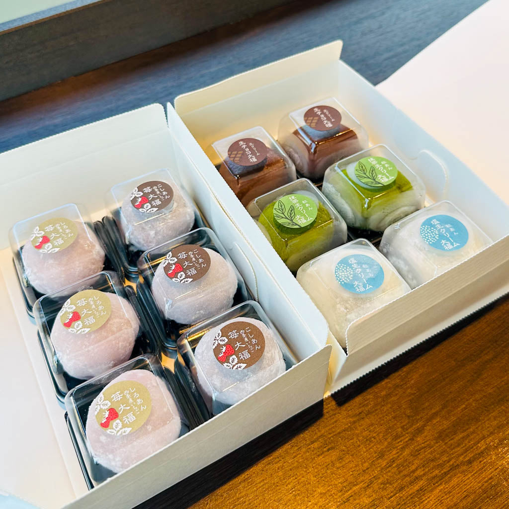 いちご大福・生クリーム大福セット – おおさかや蔵はち