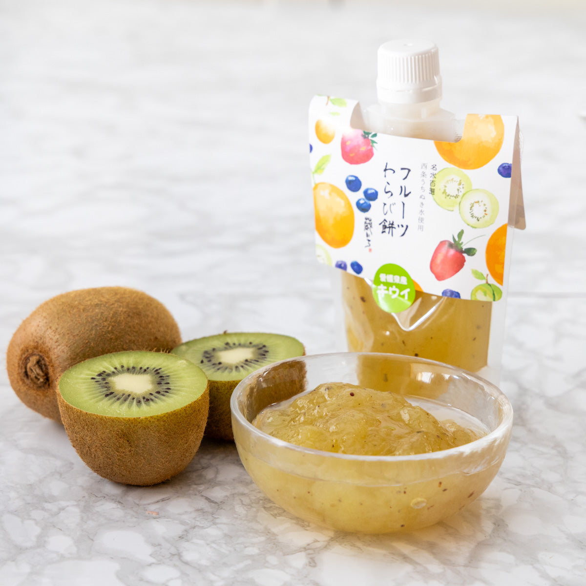 フルーツわらび餅 キウイ – おおさかや蔵はち