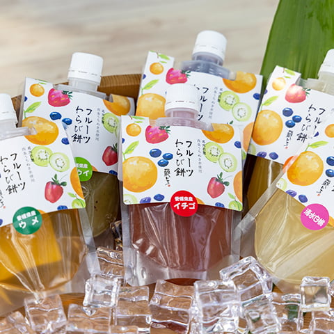 フルーツわらび餅 4本セット – おおさかや蔵はち